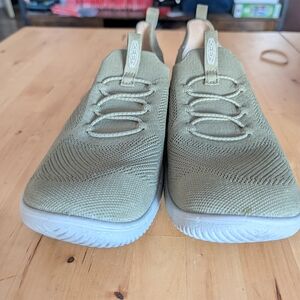 Men's Keen KNX  Olive Green Knit Sneakers